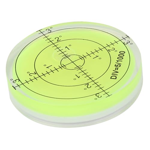 Runde Libelle mit 60 Mm Durchmesser und Kristallklarer Skala, Einfache Richtungserkennung, Durchmessermesswerkzeug für die Waagenkalibrierung