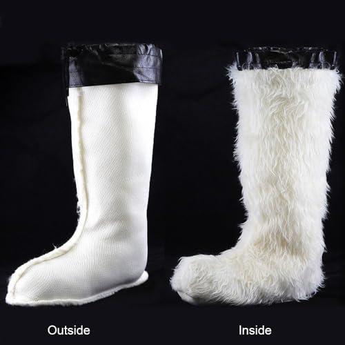 Detachable Fur Lined Rain Boots for Men, Waterproof PVC Mens Rain Boots for Garden Fishing Outdoor Work Mud Boots3