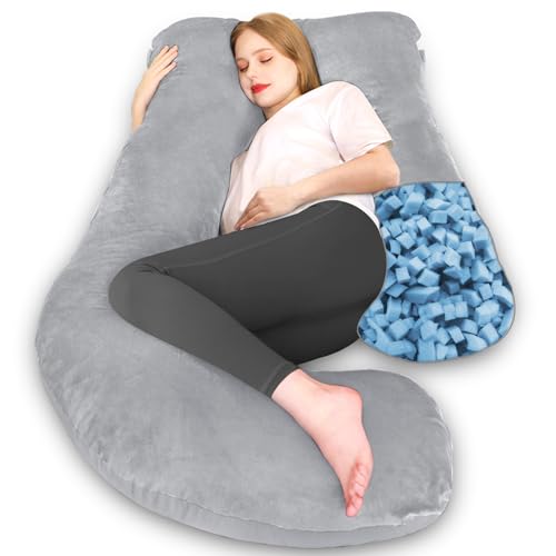 Chilling Home J Shape Pregnancy Pillow