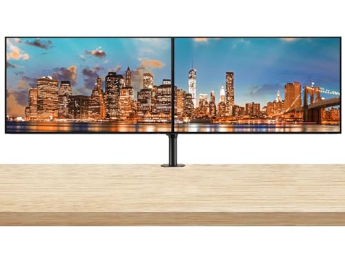 Image of HP Z27q G3 27 Inch IPS LED Backlit Monitor 2-Pack Display Bundle with QHD 2560 x 1440, Blue Light Filter, HDMI, DisplayPort, Desk Mount Clamp Fully Adjustable Dual Monitor Stand