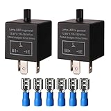 ✪Paket: 2pcs 3-poliges LED-Blinkrelais CF-13KT + 6pcs Blauer Kabelstecker