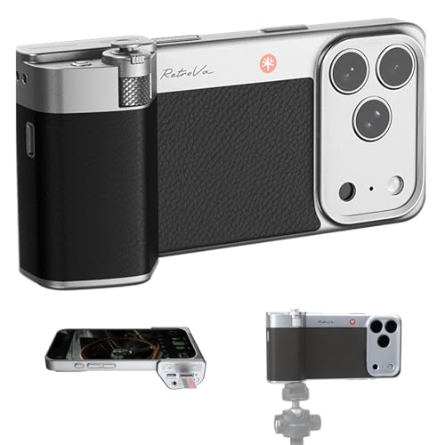 Commandes physiques et poignée Bluetooth PGYTECH RetroVa pour iPhone 17 Pro