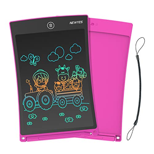 NEWYES 8.5 Inches Colorful Doodle Board for Toddlers LCD Screen Writing Tablet