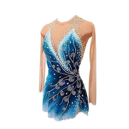 Costume de patinage artistique en strass pour les concours de gym
