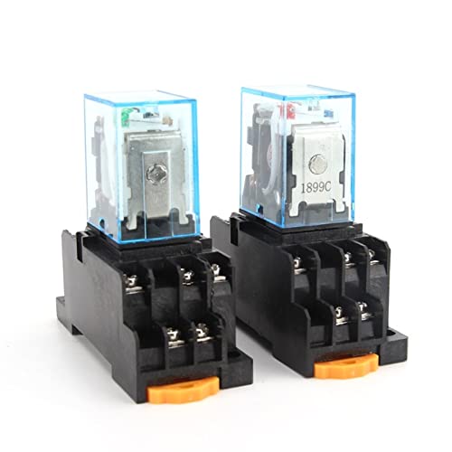 Micro relais électromagnétique HH54P AC 110V basse consommation avec embase PYF14A