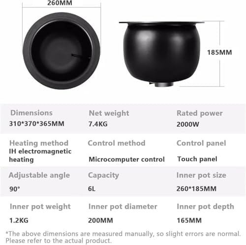 Smart 6L Cooking Wok - Automatic Stir Fry Robot with Adjustable Speed & 360° Rotation for Perfect Fried Rice, Stewing, and Effortless Cooking Experience!