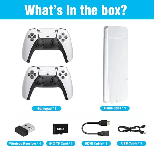 X Psblty M15 Wireless Retro Game Console Stick 4K,Retro Game Stick With Built-In 20+ Emulators thumb #3