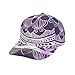 Produktbild O3XEQ-8 Student Lila magische Mandala Mütze - Luxuriös Mode weich Baseball Hut White Adult Printing bended Rubber