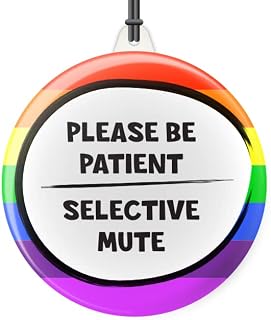Please Be Patient Selective Mute - Disability Awareness - ID Card Pendant With Lanyard
