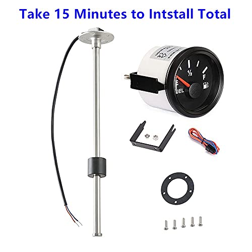 100Tech Marine Fuel Sending Unit 10.5" (240-33 Ohms) Bundle Boat Fuel Level Gauge Marine(240-33 Ohms) #TOP1