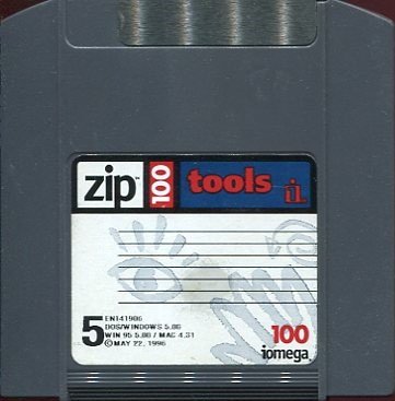 IOMEGA ZIP 100 TOOLS/MAY 22, 1996