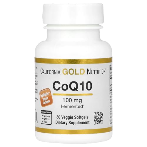 California Gold Nutrition CoQ10 100 mg 30 Veggie Softgels