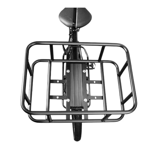 Panier de vélo arrière en métal noir pour transport robuste