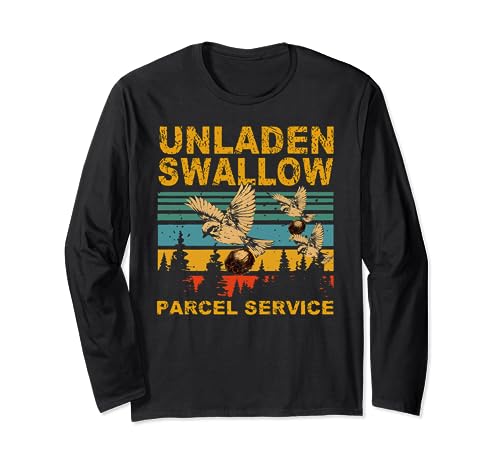 Unladen Swallow Parcel Service Cute Pigeon Migratory Bird Long Sleeve T-Shirt