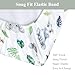 Tropical Safari Green Leaves Baby Changing Pad Covers for Boys Girls Elephant Leopard Giraffe Hippo Fitted Change Table Covers Mats Jungle Animals Soft Diaper Change Table Sheets 32''×16''
