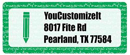 Personalized Equations Return Address Labels