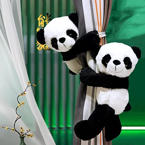 Soporte de cortina de oso panda para sujetar telas pesadas sin dañar la pared 4