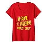 donna maglia di gruppo di giorno di gioco rosso e oro per il calcio delle scuole superiori maglietta con collo a v