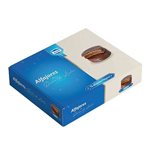 Márdel - Alfajores de dulce de leche Negro, 12 unidades