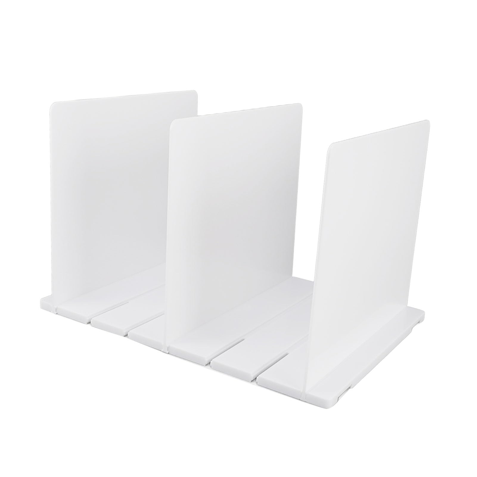 Wakects Porta Divisori per Scaffali ABS Armadio Divisorio per Borse Organizzatore Facile Montaggio Inserto Design per Borse Libri Stoviglie nell'Armadio Scaffale (3 Divisori)