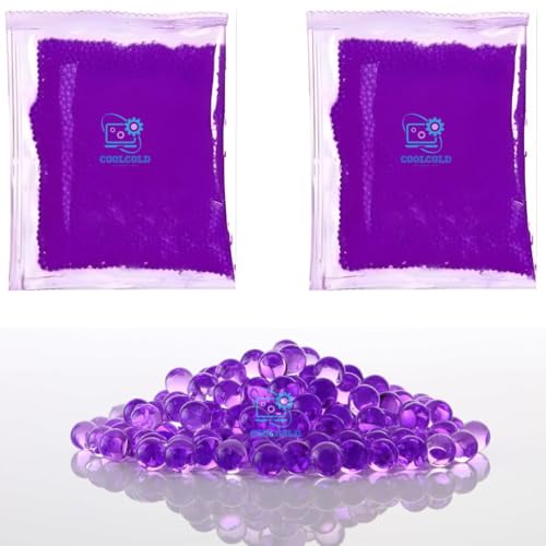 Image of COOLCOLD Gel Blaster Refill Ammo - 20,000 Rounds of 7-8mm Non-Toxic Water Beads for Gel Guns - Safe for Adults 15+ - Transparent Blue Gel Bullets - Pack of 2 - Also Ideal as Home Decor Vase