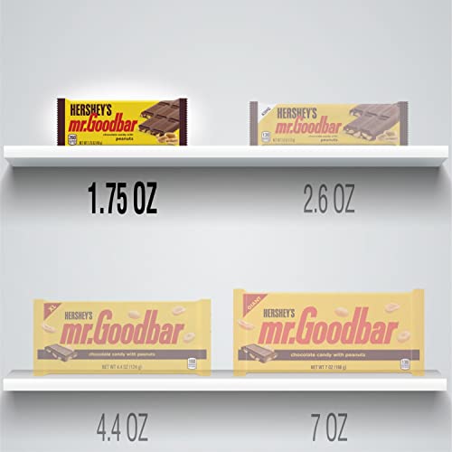 Hershey's Mr. Goodbar Chocolate With Peanuts Candy, Bulk, 1.75 Oz Bars (36 Ct) #TOP3