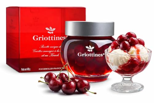 Griottines Morello Cherries Infused With Fine Kirsch Brandy | Experience The Tempting Delight Of Griottines Kirsch | 15% ABV | Perfect for Elevating Your Desserts And Cocktails to New Heights - 35cl