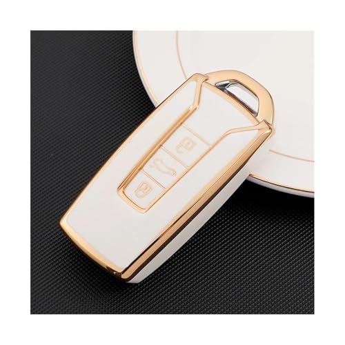 Accessoires de clé Touareg 2019 coque de clé voiture TPU blanc