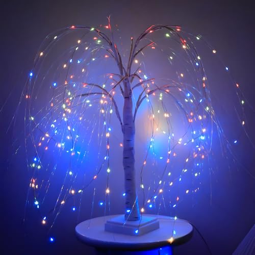 Guirlande en brindilles saule artificiel LED pour fête de Noël à la maison