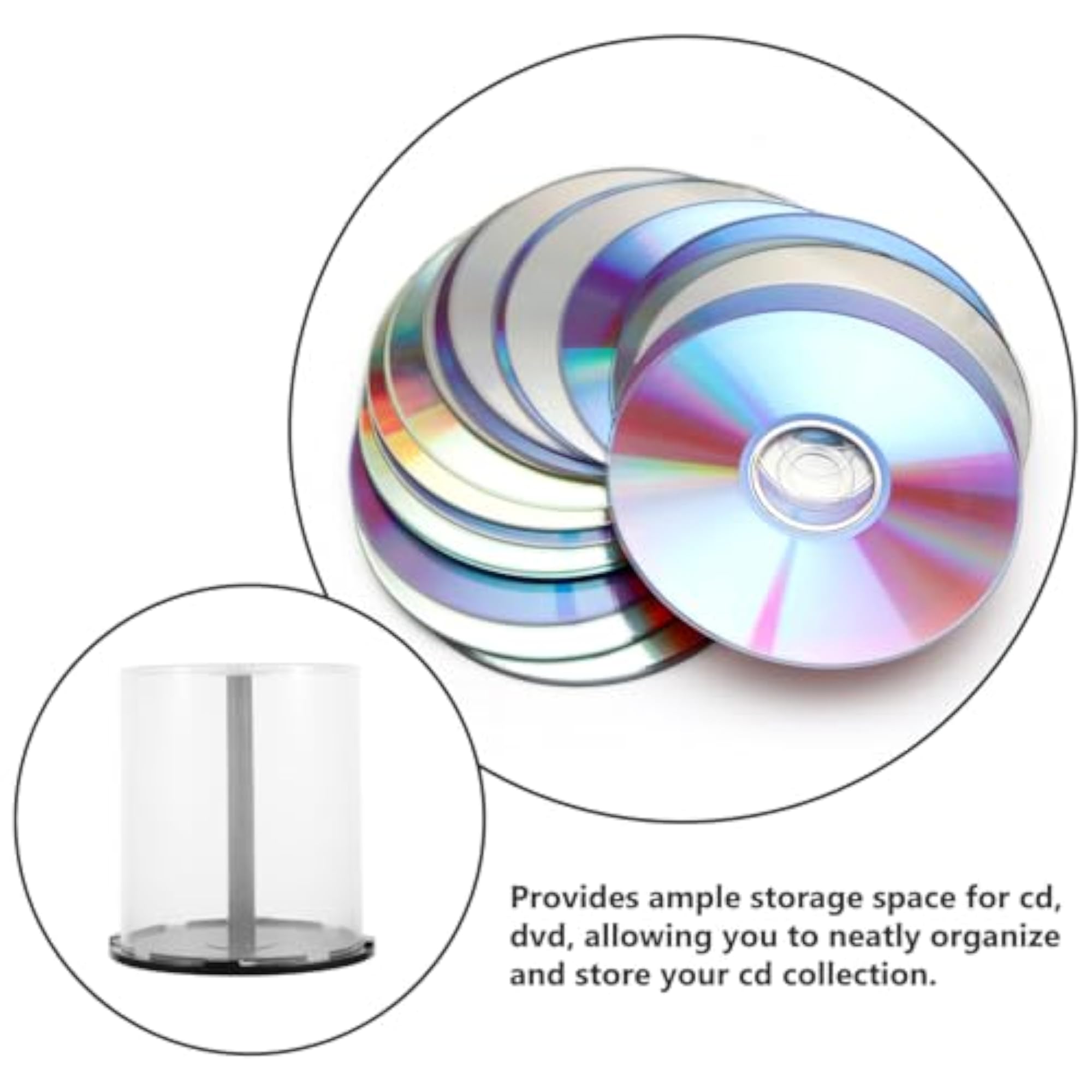 Plastic DVD Storage Holder for Easy Organization