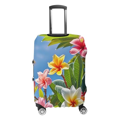 Hawaii Flowers Printed Luggage Cover Protector, Fits 18-32 Inch Luggage4