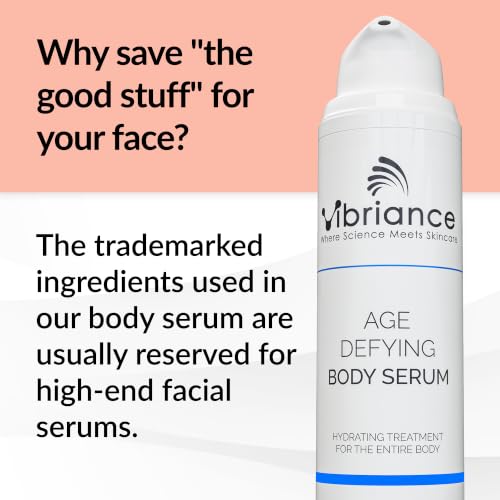 Image of Vibriance Age Defying Body Serum, 4.5 fl oz - Anti Aging and Ultra Hydrating - Infused with Hyaluronic Acid - Fast-Absorbing Crepey Skin Corrector for Wrinkles, Dryness (Pack of 2)