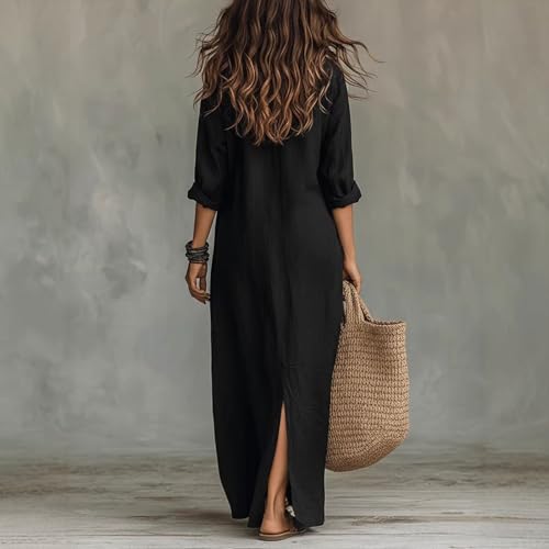 Robe longue bohème col V : votre alliée fluide et légère pour les vacances et la plage