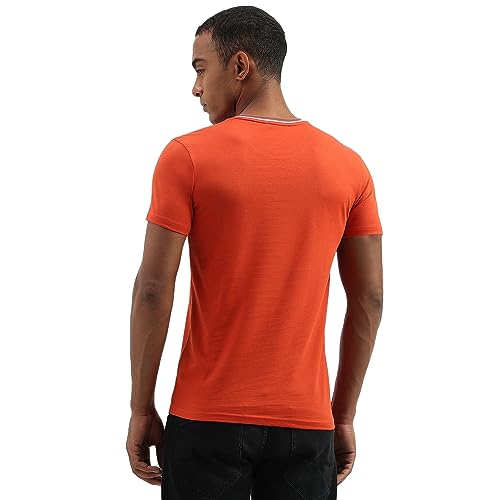 Image of UNITED COLORS OF BENETTON Men's Cotton Solid Regular Fit T-Shirt