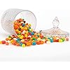 Cystone Hobnail Glass Candy Jars with Lid-22 OZ, Vintage Container for Cookie, Nut, Dried Fruit Storage, Biscuit Barrel, Decorative Glass Jars for Candy Buffet, Jewelry Box, Apothecary Jar