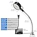 Lamptobe 15W Magnetic Work Light,6000k Machine LED Work Light with Flexible Gooseneck and Magnetic Base,Shop Tool Lamp for Work Bench,Lathe,Sewing Machine, Grill,Shop,Industrial Lighting