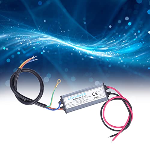 Image of Fafeicy LED Driver, Input AC95-265V 0.35A, Output 24-42VDC 24W 600mA, LED Transformer, Low Voltage LED Driver, IP65 Weatherproof Housing, Drive Power