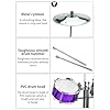 Btuty Drum Set Jazz Drum Kit with Stool 7 Drums Musical Percussion Instruments for Beginner Holiday Gifts Thickened PVC Drumhead Easy Installation (Blue) #3