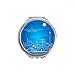Metropolis City Aircraft Cloud Landscape Hand Compact Mirror Round Portable Pocket Glass