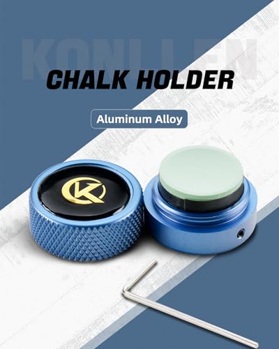 KONLLEN Runder Billardqueue-Kreidehalter, tragbarer Queue-Kreidehalter für Billardqueue, Snooker-Zubehör
