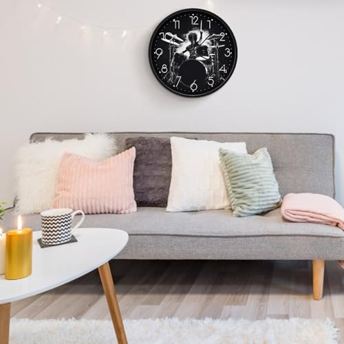 Horloges murales avec grands chiffres arabes pour salon et bureau moderne - 6
