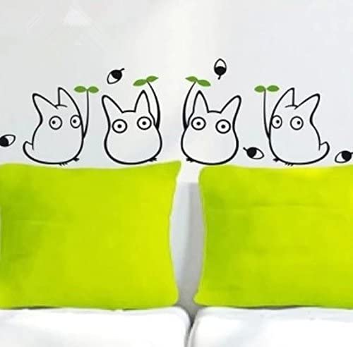 Image of cute Anime 0 Version My Neighbor Wall Stickers Wall Decor Wal! Decals Wall Decor for Kid's Room/Bedroom/Living Room/0fficeClassroom Decorations Creative Home Decor Cool Anmie Fans Gift (S)