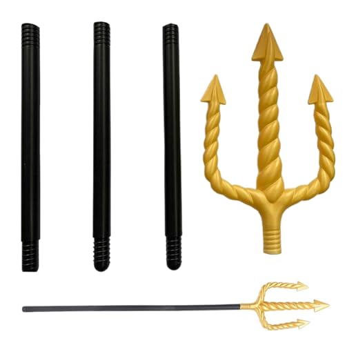 Productos Para La Salud Sexual, Tridente De 47 Pulgadas De Largo, Lanza Dorada De Tridente Para Niños, Adultos, Decorativa, Halloween, Tridente De Horca De Diablo, Lanza Con 3 Secciones,...