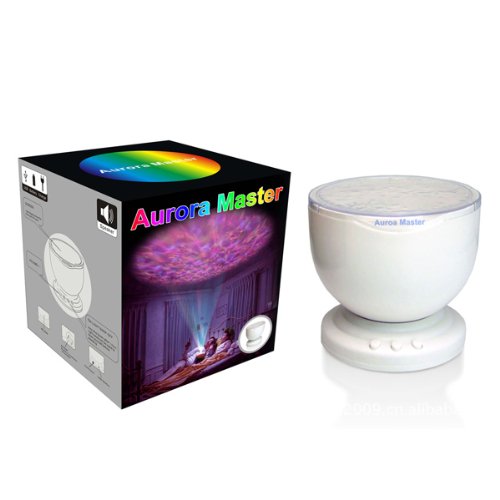 PsmGoods Veelkleurige Ocean Relax Projector Pot Muziek Invoer, Oceaan Licht, Oceaan lamp, Muziek Projectie