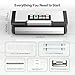 95kPa Vacuum Sealer Machine with AquaLock Technology, for Moist Seals, 2X Seal & 130W, Fully Automatic Food Sealer, Built-In Cutter, Bag Storage & Hose, Precision Sealing, 2 Bag Rolls,Stainless Steel