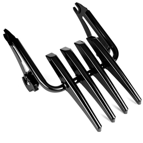Porte-bagages de finition noire brillante pour FLHX FLHR FLTR 2009-2022
