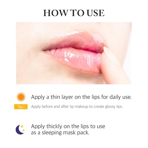 Honey Luster Lip Sleeping Mask 0.53 oz - Rich Overnight Balmy Treatment with Sunflower Oil, Collagen and Ceramide for Soft, Nourished Lips, Korean Skincare - Image 8