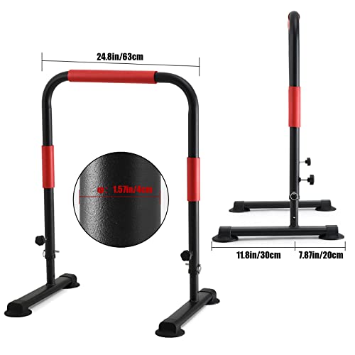 Antwalking Dip Station Dip Bar Parallel Bars For Home With Adjustable Safety Joint,Workout With 400 Lbs Loading Capacity Fitness Shtrength Training Body Building … (Black1) #TOP6