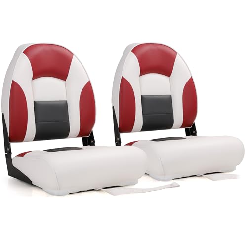 NORTHCAPTAIN Deluxe A Pair of Marine High Back Folding Fishi