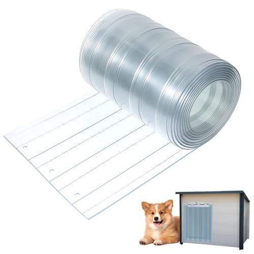 Rideau en vinyle transparent pour l'entrée de la niche de votre chien et chat